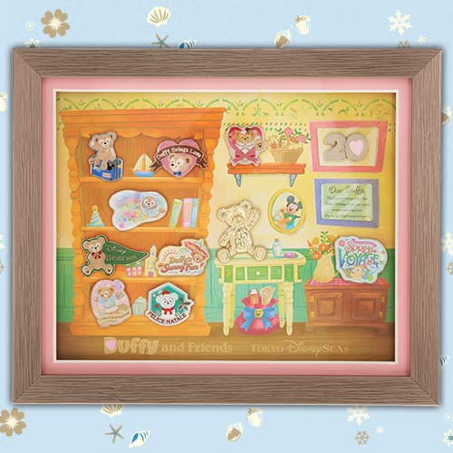 18 DEC PREORDER - Disneysea Limited - Duffy & Friends - Encore Collection - Pin Set Frame