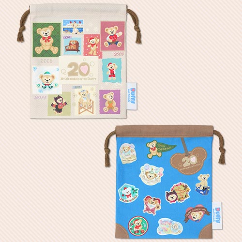 18 DEC PREORDER - Disneysea Limited - Duffy & Friends - Encore Collection - Drawstring Bag Set
