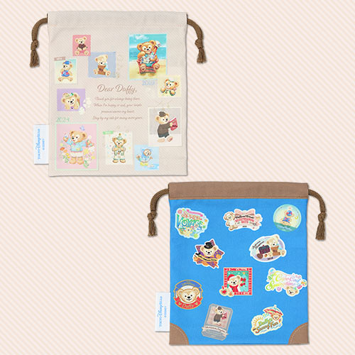 18 DEC PREORDER - Disneysea Limited - Duffy & Friends - Encore Collection - Drawstring Bag Set