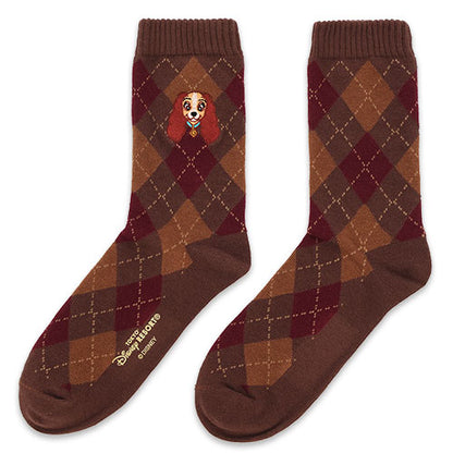 DEC 26 PREORDER - Tokyo Disney Resort - Lady & the Tramp - Lady Socks -  22-25cm