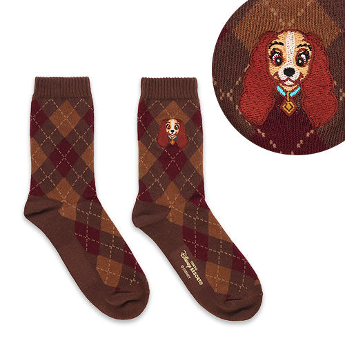 DEC 26 PREORDER - Tokyo Disney Resort - Lady & the Tramp - Lady Socks -  22-25cm