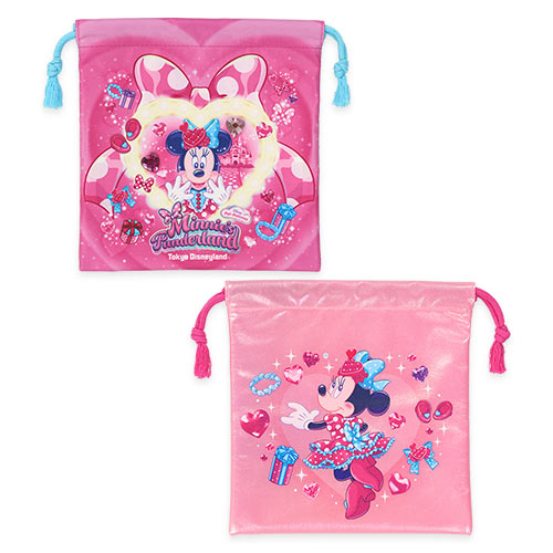 JAN 13 PREORDER - Tokyo Disney Resort - Pal-Palooza - Minnie's Funderland - Drawstring Bag Set
