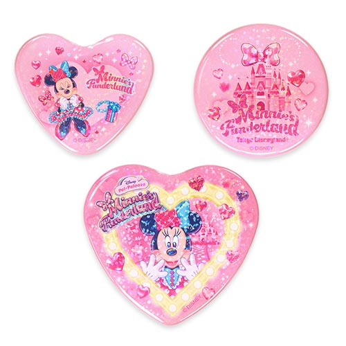 JAN 13 PREORDER - Tokyo Disney Resort - Pal-Palooza - Minnie's Funderland - Can Badge Set