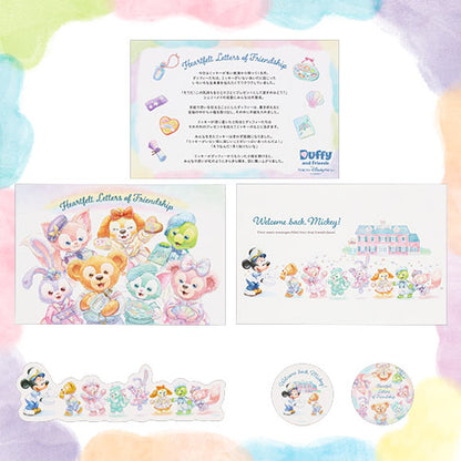 JAN 13 PREORDER - Disneysea Limited - Duffy & Friends - Heartfelt Letters of Friendship - Postcards & Sticker Set