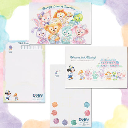 JAN 13 PREORDER - Disneysea Limited - Duffy & Friends - Heartfelt Letters of Friendship - Postcards & Sticker Set