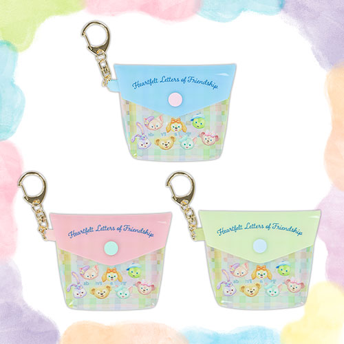 JAN 13 PREORDER - Disneysea Limited - Duffy & Friends - Heartfelt Letters of Friendship - Pouch Keychain Set