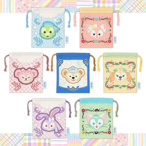 JAN 13 PREORDER - Disneysea Limited - Duffy & Friends - Heartfelt Letters of Friendship - Drawstring Bag Blind Box