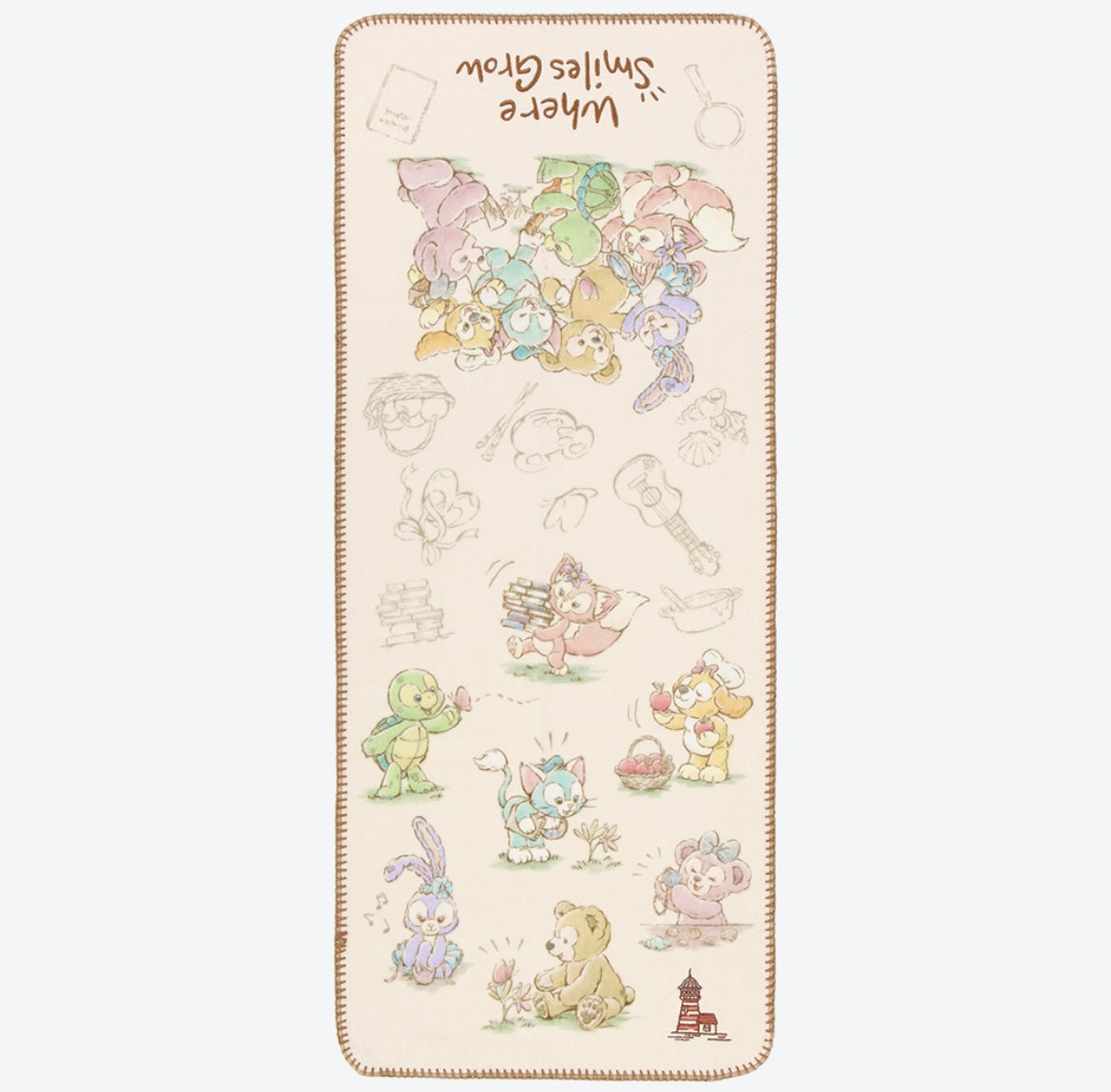 DISNEYSEA LIMITED - Duffy & Friends - Where Smiles Grow - Face Towel