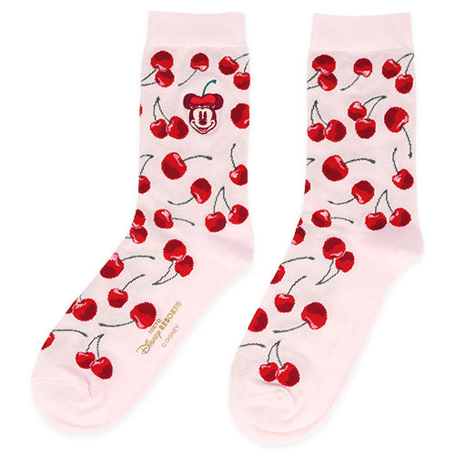 FEB 5 PREORDER - Tokyo Disney Resort - Cherry Collection - Minnie Mouse - Socks 22-25cm