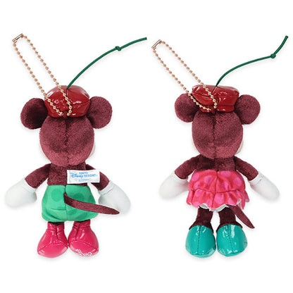 FEB 5 PREORDER - Tokyo Disney Resort - Cherry Collection - Minnie & Mickey Mouse -  Plush Keychain Set