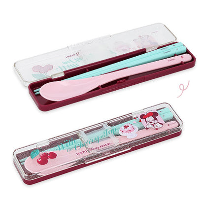 FEB 5 PREORDER - Tokyo Disney Resort - Cherry Collection - Minnie Mouse -  Chopsticks & Spoon Set