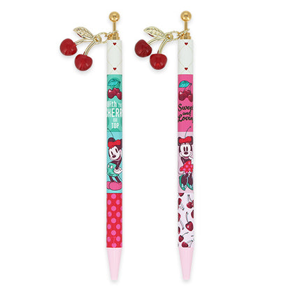 FEB 5 PREORDER - Tokyo Disney Resort - Cherry Collection - Minnie & Mickey Mouse - Ballpoint Pen Set