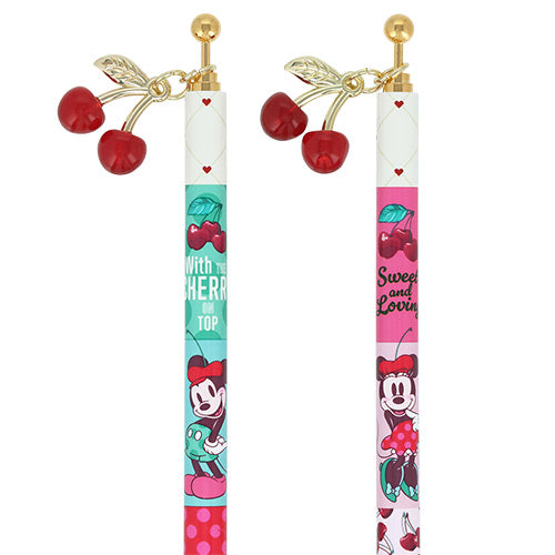 FEB 5 PREORDER - Tokyo Disney Resort - Cherry Collection - Minnie & Mickey Mouse - Ballpoint Pen Set