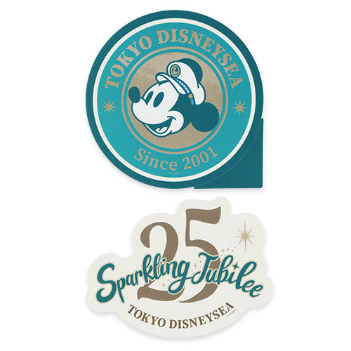 APRIL 8 PREORDER - Disneysea 25th Anniversary - Sparkling Jubilee - Mickey Mouse - Sticker Set