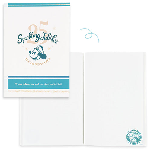 APRIL 8 PREORDER - Disneysea 25th Anniversary - Sparkling Jubilee - Notebook & Case Set