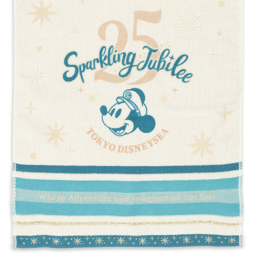 APRIL 8 PREORDER - Disneysea 25th Anniversary - Sparkling Jubilee - Face Towel