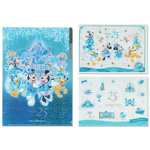 APRIL 8 PREORDER - Disneysea 25th Anniversary - Sparkling Jubilee - Clear File Set