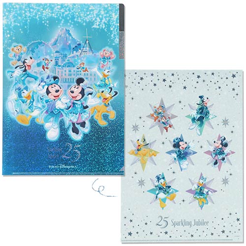 APRIL 8 PREORDER - Disneysea 25th Anniversary - Sparkling Jubilee - Clear File Set