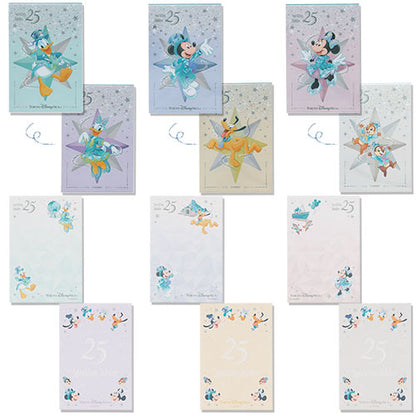 APRIL 8 PREORDER - Disneysea 25th Anniversary - Sparkling Jubilee - Memo Pad & Case