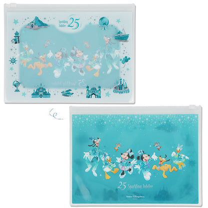 APRIL 8 PREORDER - Disneysea 25th Anniversary - Sparkling Jubilee - Memo Pad & Case
