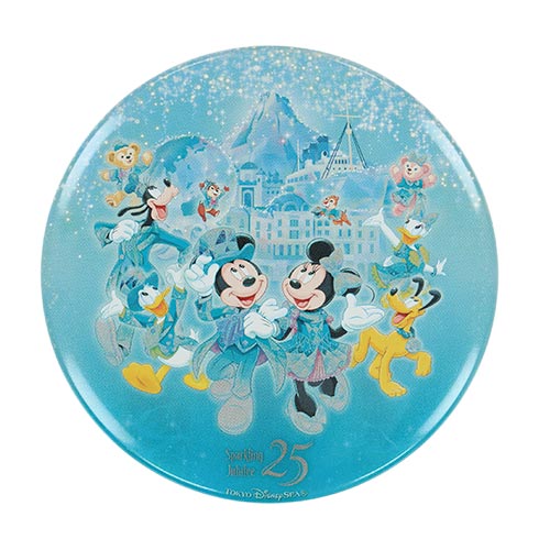 APRIL 8 PREORDER - Disneysea 25th Anniversary - Sparkling Jubilee - Can Badge