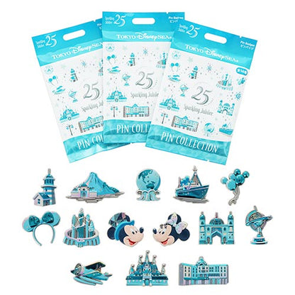 APRIL 8 PREORDER - Disneysea 25th Anniversary - Sparkling Jubilee - 2 Pin Blind Bag