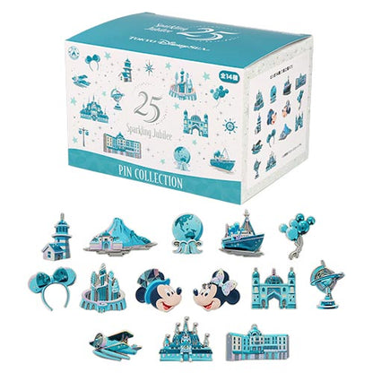 APRIL 8 PREORDER - Disneysea 25th Anniversary - Sparkling Jubilee - 2 Pin Blind Bag - Full Set