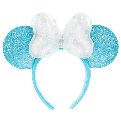 Disneysea 25th Anniversary - Sparkling Jubilee - Minnie Ears (blue glitter)