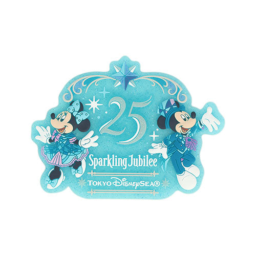 APRIL 8 PREORDER - Disneysea 25th Anniversary - Sparkling Jubilee - Minnie & Mickey Mouse - Magnet