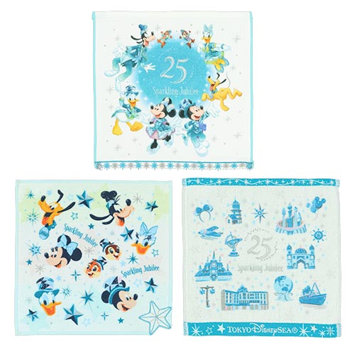APRIL 8 PREORDER - Disneysea 25th Anniversary - Sparkling Jubilee - Mini Towel Set