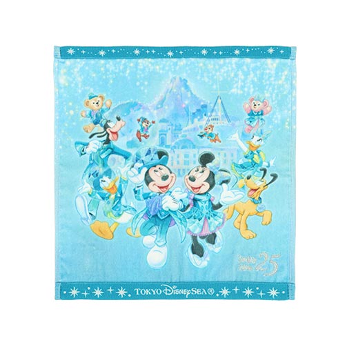 APRIL 8 PREORDER - Disneysea 25th Anniversary - Sparkling Jubilee - Mini Towel