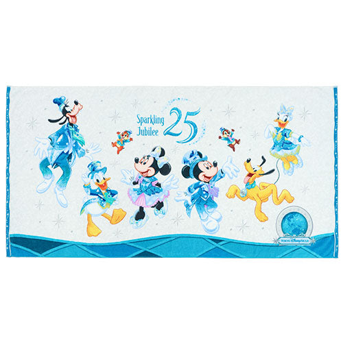APRIL 8 PREORDER - Disneysea 25th Anniversary - Sparkling Jubilee - Wide Bath Towel
