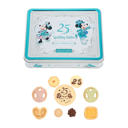 Disneysea 25th Anniversary - Sparkling Jubilee - Assorted Cookies Tin
