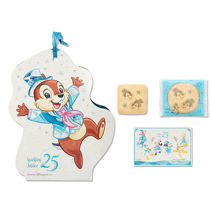 Disneysea 25th Anniversary - Sparkling Jubilee - Chip & Dale Cookies with Sticker