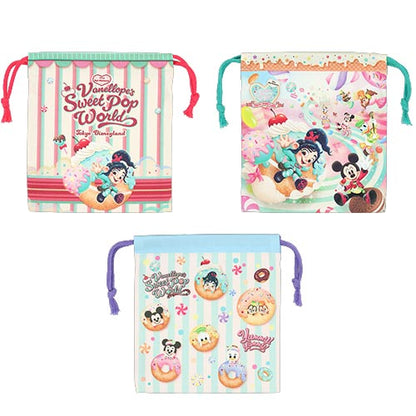 APRIL 8 PREORDER - Tokyo Disney Resort - Palpalooza - Vanellope's Sweet Pop World - Drawstring Bag Set