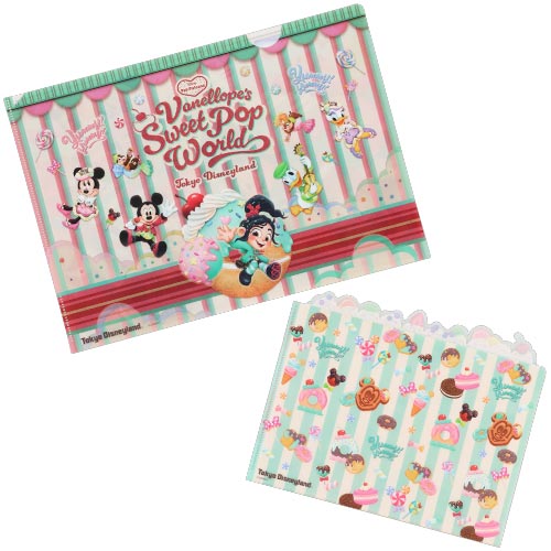 APRIL 8 PREORDER - Tokyo Disney Resort - Palpalooza - Vanellope's Sweet Pop World - Clear File Set