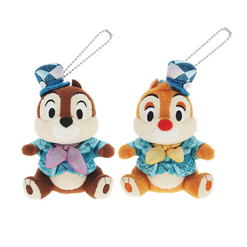 APRIL 8 PREORDER - Disneysea 25th Anniversary - Sparkling Jubilee - Chip & Dale - Plush Keychain / Pin