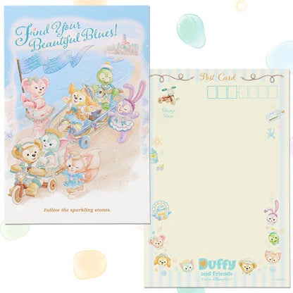 APRIL 15 PREORDER - Disneysea Limited - Duffy & Friends - Find Your Beautiful Blues - Postcards & Stickers