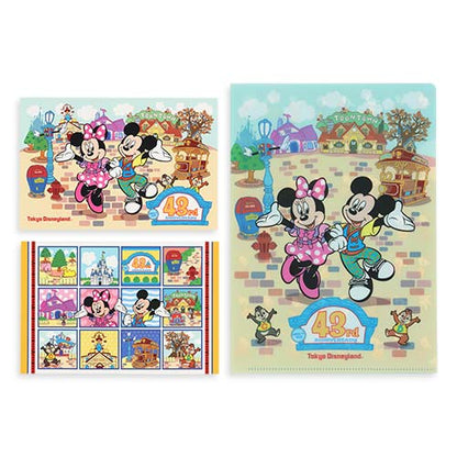 Tokyo Disney Resort - Tokyo Disneyland 43rd Anniversary - Toontown - Postcard & Clear File Set