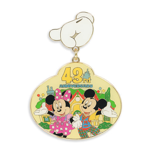APRIL 15 PREORDER - Tokyo Disney Resort - Tokyo Disneyland 43rd Anniversary - Toontown - Pin