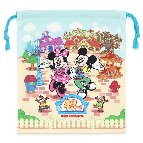 Tokyo Disney Resort - Tokyo Disneyland 43rd Anniversary - Toontown - Drawstring Bag
