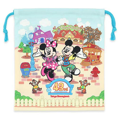 Tokyo Disney Resort - Tokyo Disneyland 43rd Anniversary - Toontown - Drawstring Bag