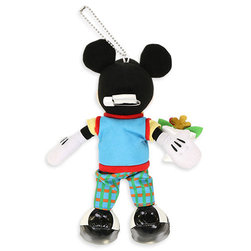 Tokyo Disney Resort - Tokyo Disneyland 43rd Anniversary - Toontown - Mickey Mouse - Plush Keychain / Pin