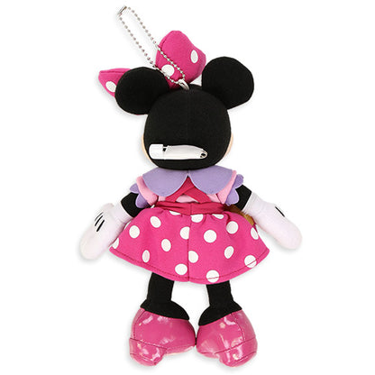 Tokyo Disney Resort - Tokyo Disneyland 43rd Anniversary - Toontown - Minnie Mouse - Plush Keychain / Pin