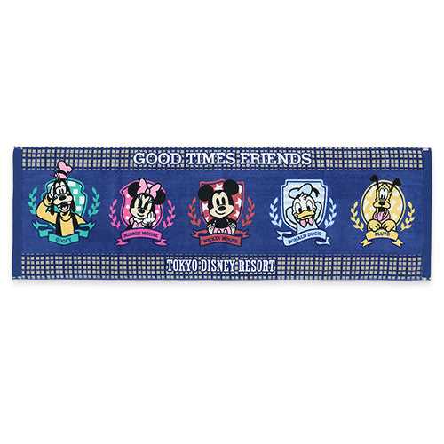 APRIL 23 PREORDER - Tokyo Disney Resort - Good Times Friends - Long Face Towel