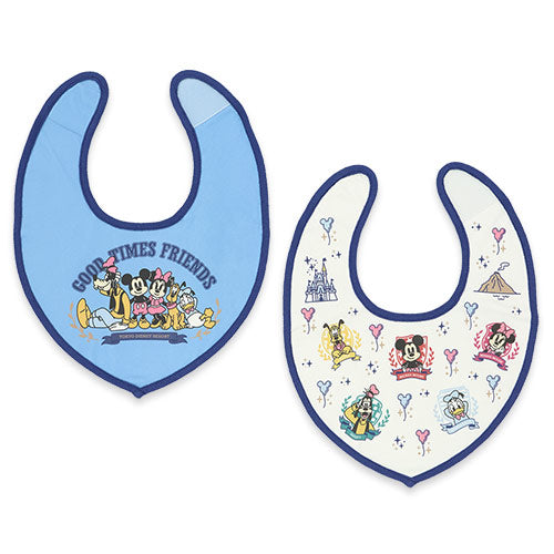 APRIL 23 PREORDER - Tokyo Disney Resort - Good Times Friends -  Baby Bib Set