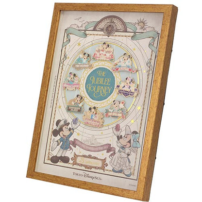 DisneySea Limited - 25th Anniversary - The Jubilee Journey - Pin Set in Frame