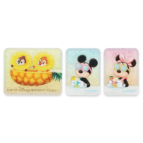 JUNE 11 PREORDER - Tokyo Disney Resort - Hello Hello Summer - Mickey & Friends - Hard Plastic Sticker Set