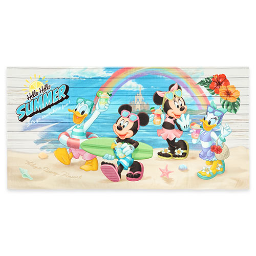 JUNE 11 PREORDER - Tokyo Disney Resort - Hello Hello Summer - Mickey & Friends - Wide Bath Towel