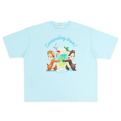 Tokyo Disney Resort - Hello Hello Summer - Chip & Dale - Oversized Unisex T-Shirt